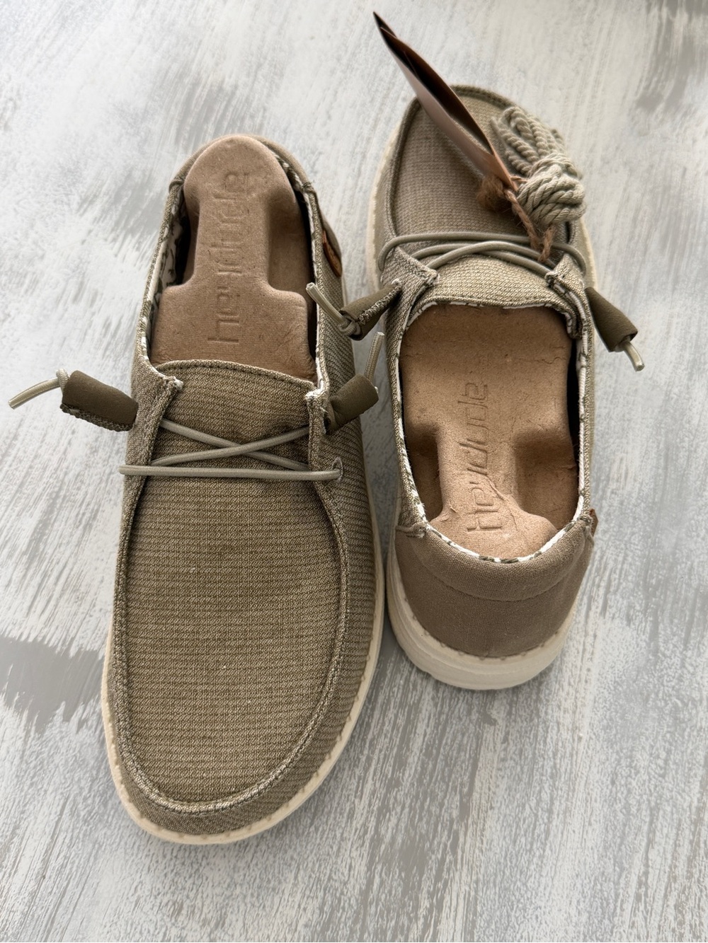 Hey Dude Slip-On Loafers in olive - Picture 2 of 6